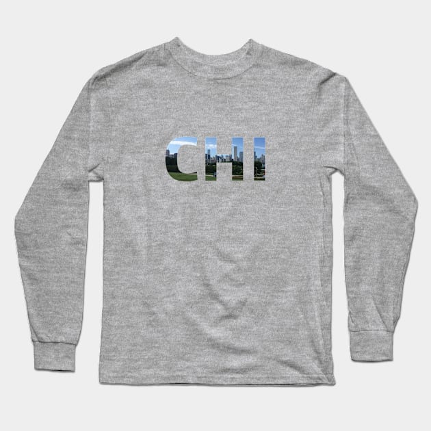 Chicago Long Sleeve T-Shirt by AdventureFinder